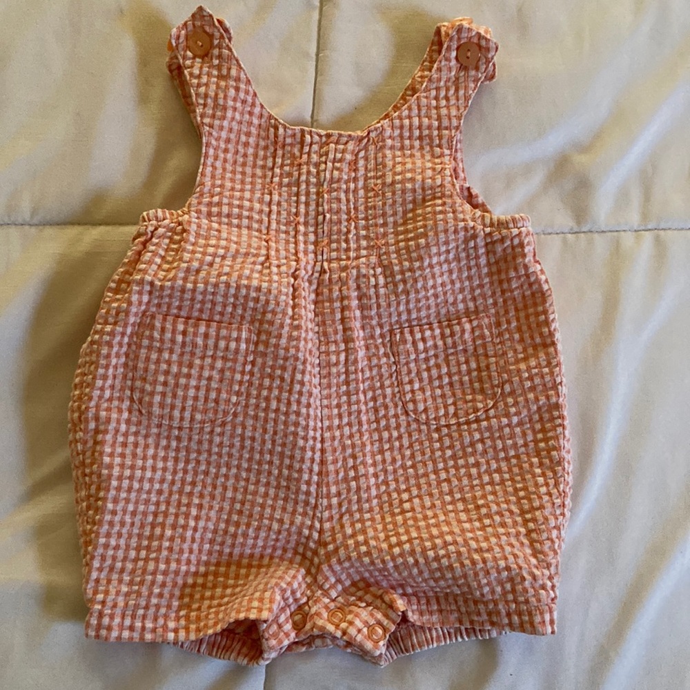 Talbots kids Size: 3 months. Pink gingham romper